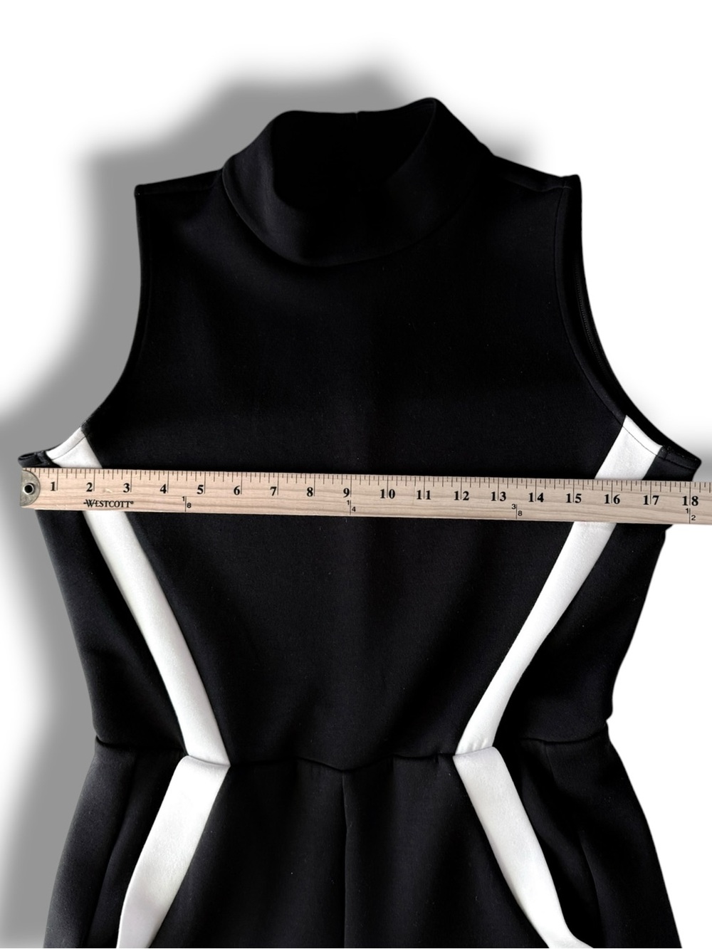 SPANX AirEssentials Stripe Jumpsuit Medium TALL Black White - Picture 9 of 11